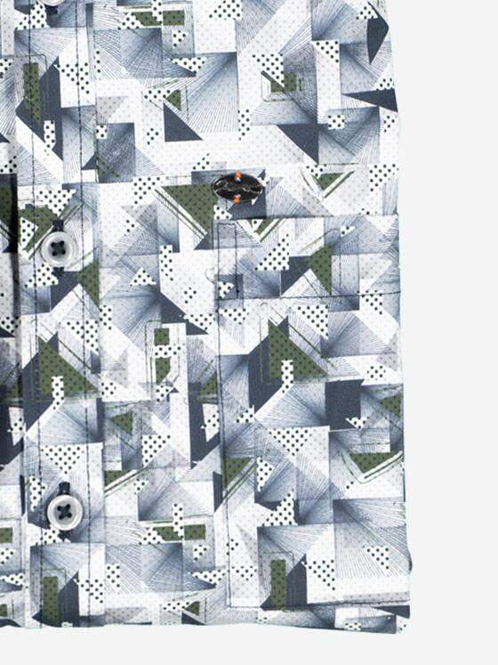 engbers Herren Langarm-Hemd gemustert Oliv 37641