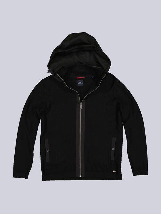engbers Herren Strickjacke regular Schwarz 35410