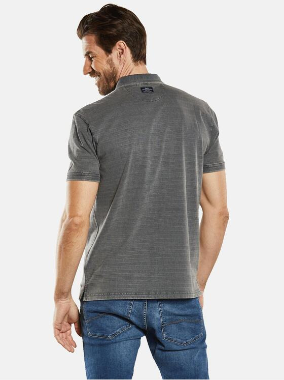 engbers Herren Polo-Shirt gestreift Grau 34529