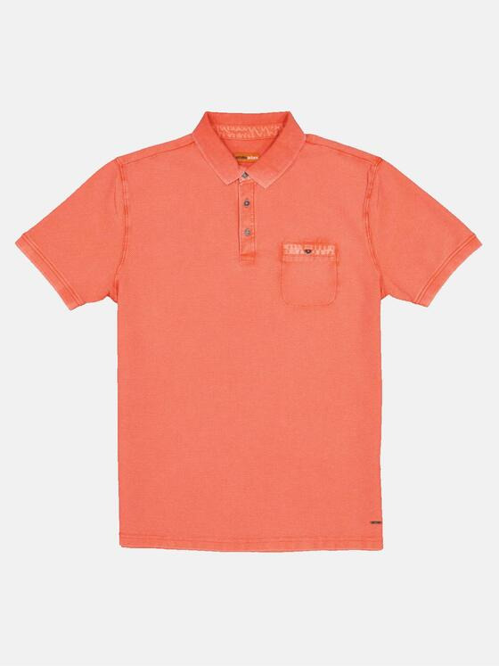 emilio adani Herren Polo-Shirt strukturiert Orange 33026