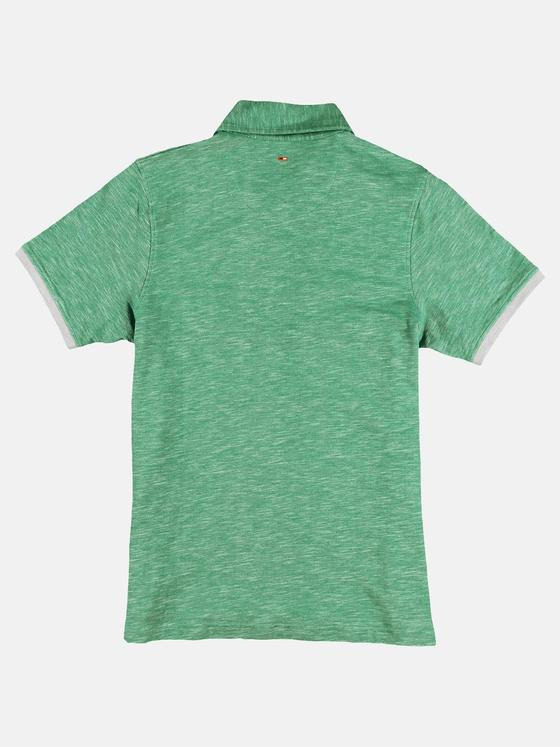 emilio adani Herren Poloshirt mit modischem Button Down Kragen Grün 29249