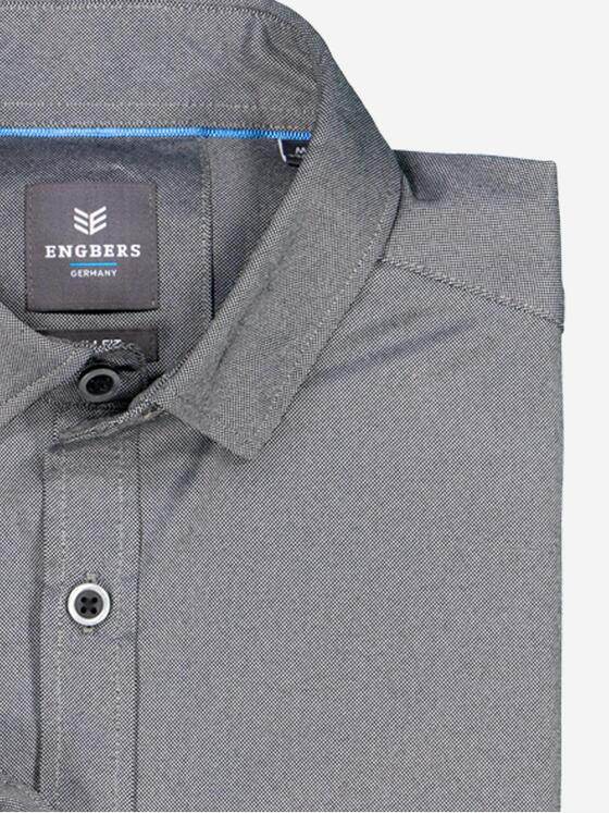 ENGBERS GERMANY Herren Langarm-Hemd slim fit Grau 37877