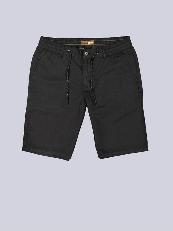 emilio adani Herren Chino-Bermuda regular Schwarz 34666