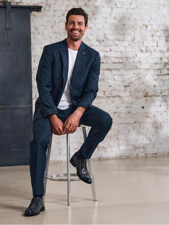 engbers Herren Anzug-Sakko slim fit "My Favorite" Blau 36374