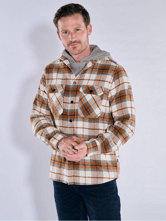 engbers Herren Overshirt kariert Orange 37879