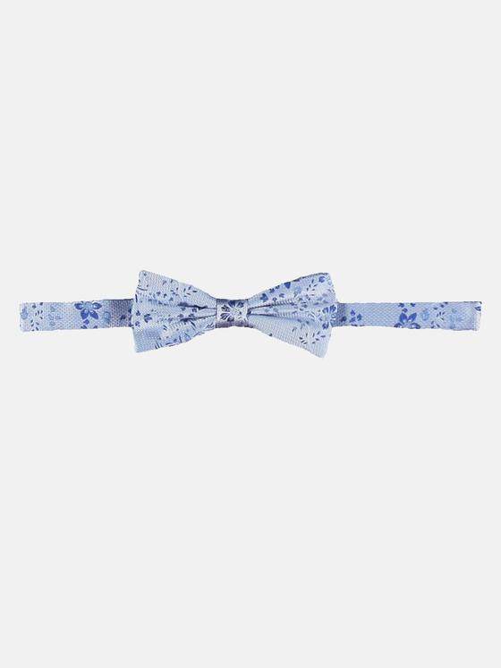 emilio adani Herren Modische Fliege mit Blumenmuster Blau 31387