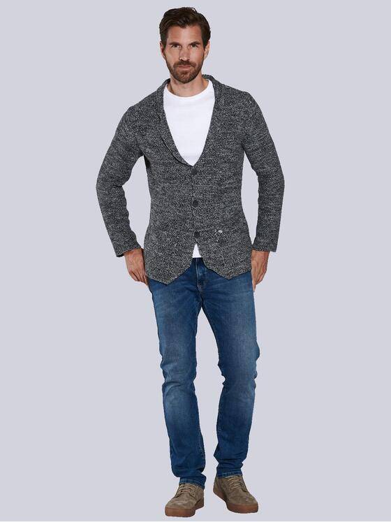 engbers Herren Strick-Sakko regular Grau 36139