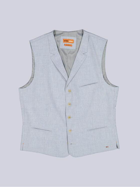 emilio adani Herren Sakko-Weste slim fit Blau 38465