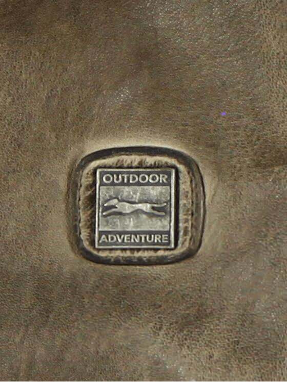 engbers Herren Lederjacke mit abnehmbarer Kapuze Khaki 29064