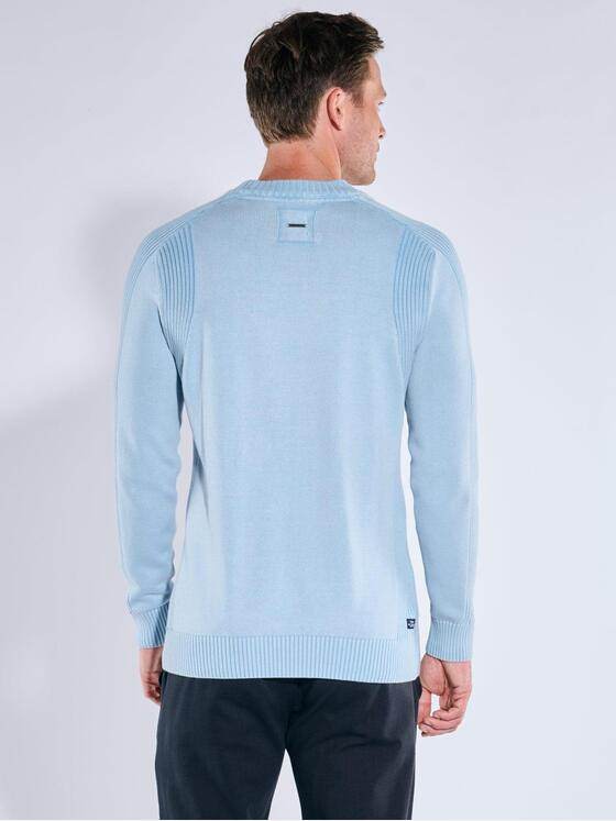 engbers Herren Strickpullover aus edler Baumwolle Hellblau 39506