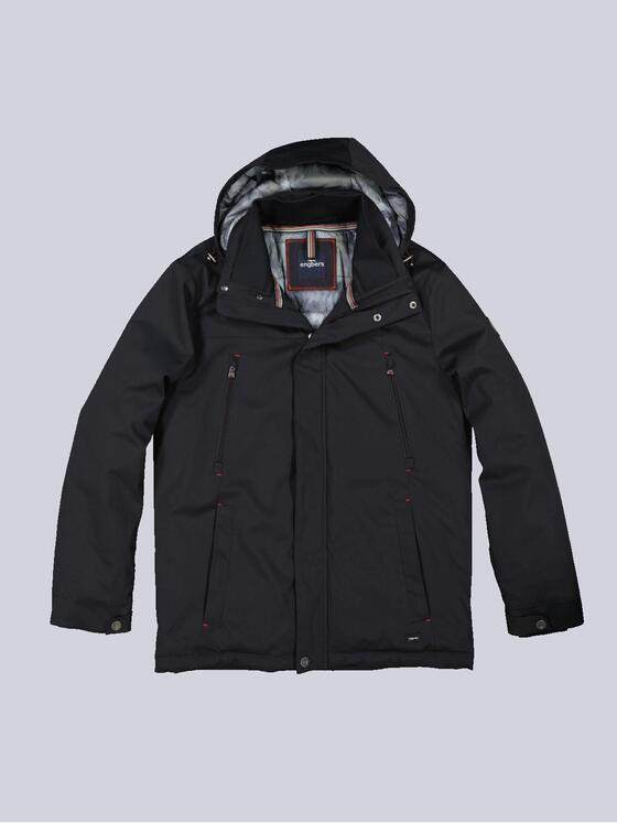 engbers Herren Jacke mit abnehmbarer Kapuze Schwarz 35421