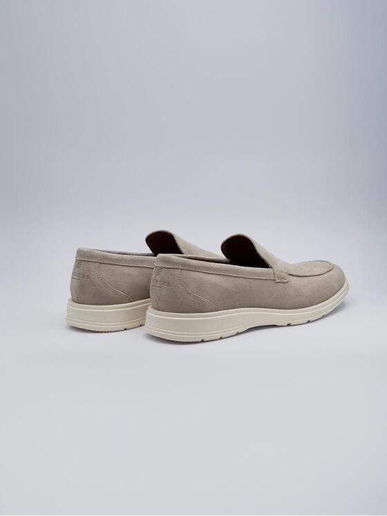 ENGBERS GERMANY Herren Loafer aus Veloursleder Creme 38543