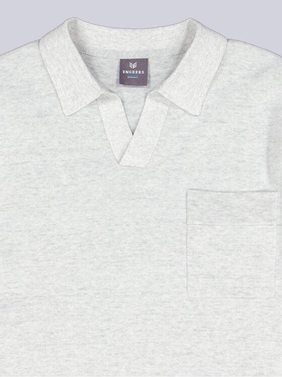 ENGBERS GERMANY Herren Pullover aus leichter und softer Baumwolle Silbergrau 38709