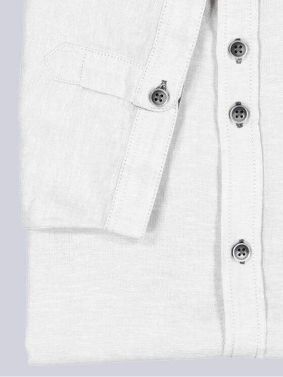 engbers Herren Kurzarm-Hemd mit Leinenanteil Silbergrau 38646