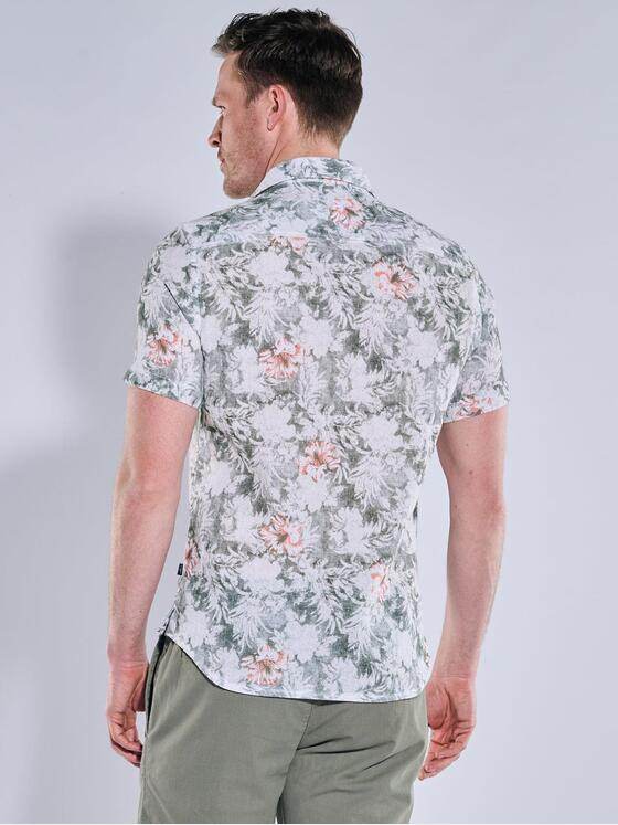 engbers Herren Kurzarm-Hemd gemustert Grau 38983