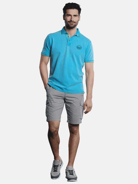 engbers Herren Poloshirt sportiv Blautuerkis 31657