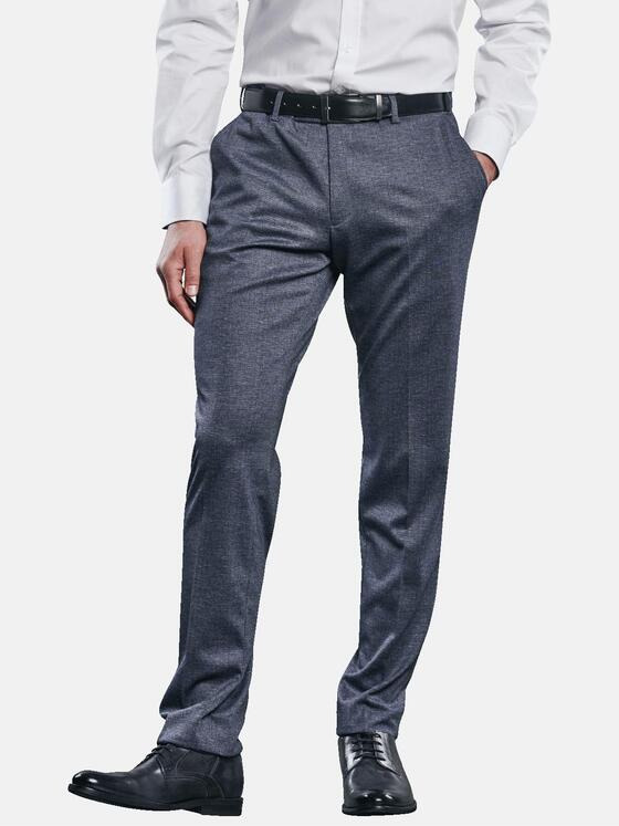 engbers Herren Anzug-Hose kariert Blau 31820