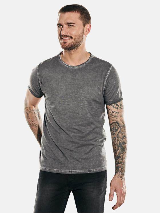 emilio adani Herren T-Shirt rundhals Grau 31832