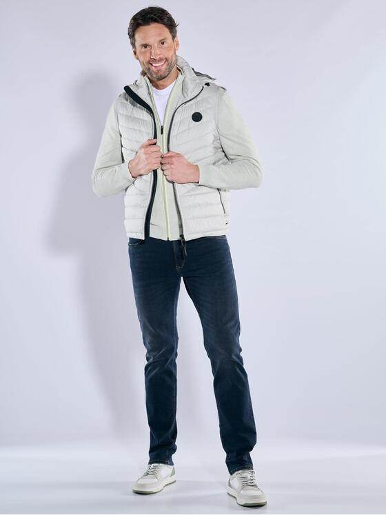 engbers Herren Weste mit abnehmbarer Kapuze Naturweiss 38374