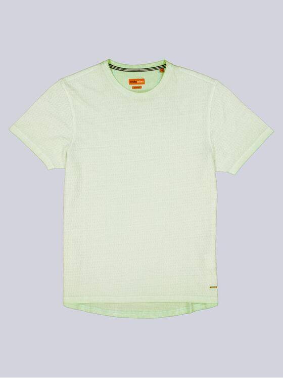 emilio adani Herren T-Shirt strukturiert Türkis 38625