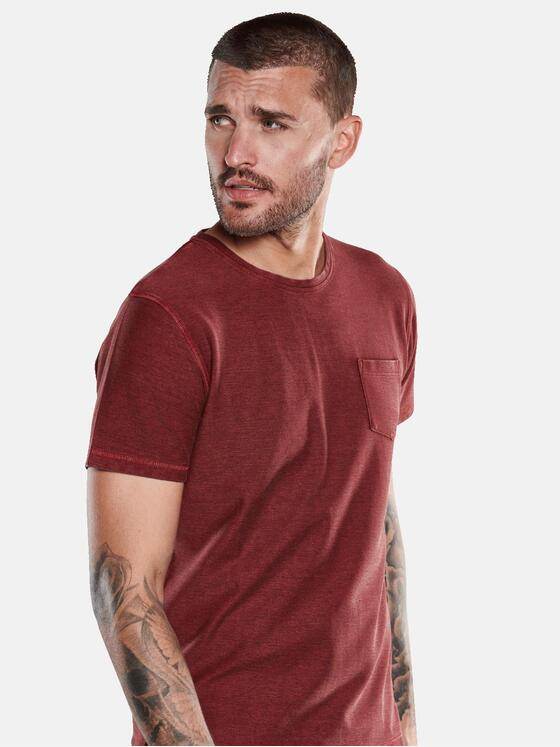 emilio adani Herren T-Shirt Rundhals Rot 33411