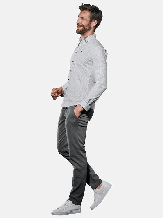 emilio adani Herren Hemd langarm Grau 30867