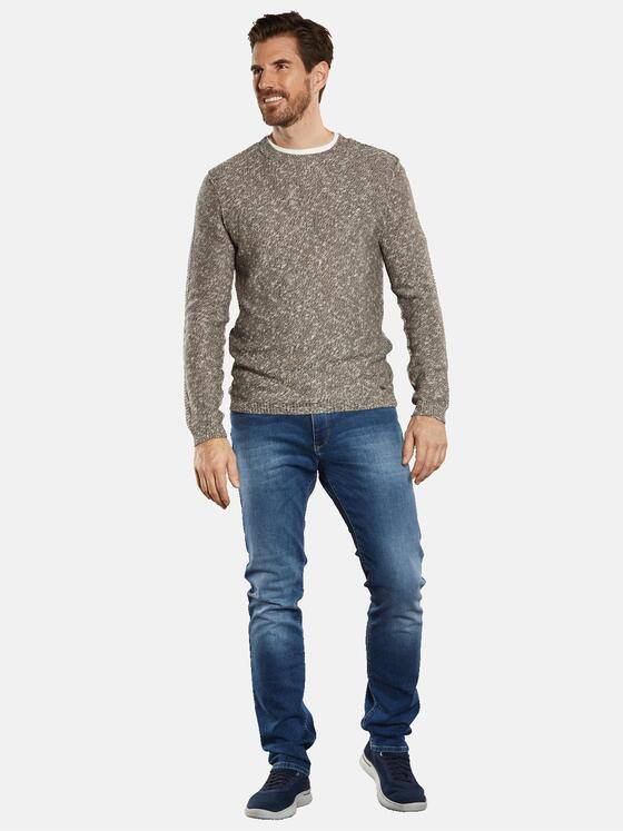 engbers Herren Pullover strukturiert Beige 34285