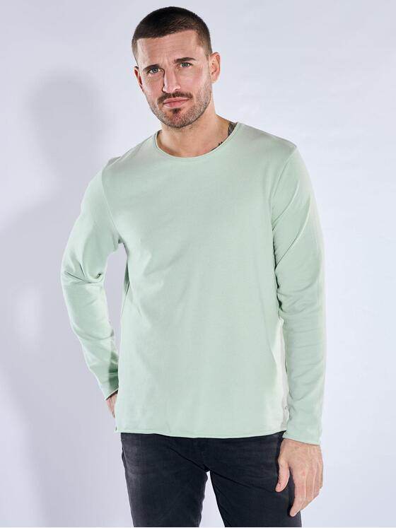 emilio adani Herren Rundhals Shirt Hellgruen 40425