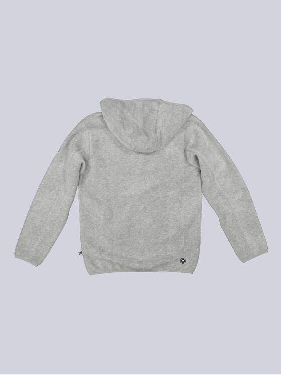 ENGBERS GERMANY Herren Sweatjacke mit Kapuze und besonderem Farbeffekt Grau 35741