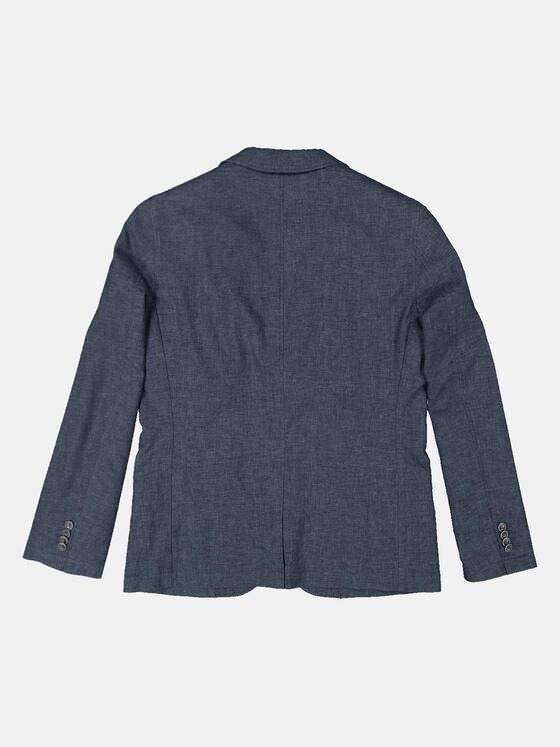 engbers Herren Freizeit-Sakko mit Leinenanteil Blau 34497