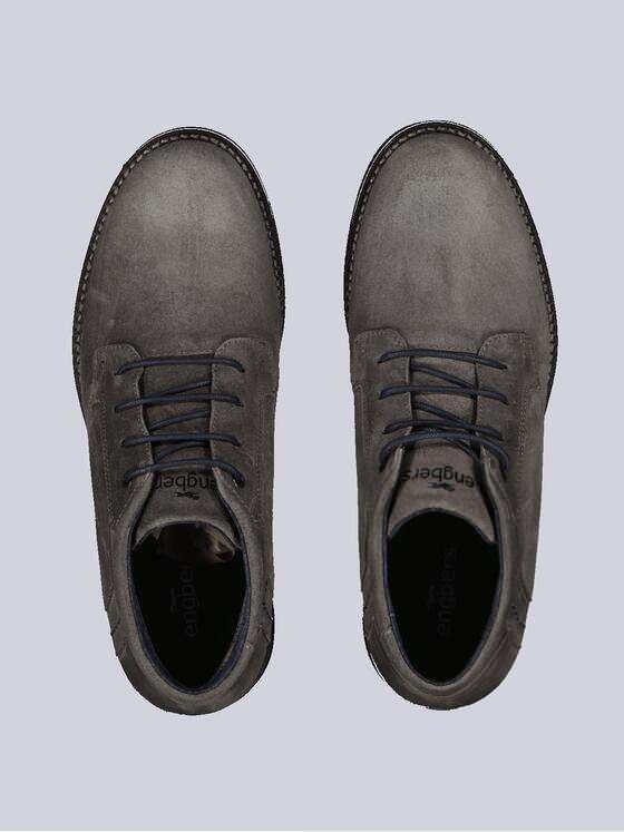 engbers Herren Boots aus Leder Dunkelgrau 33606
