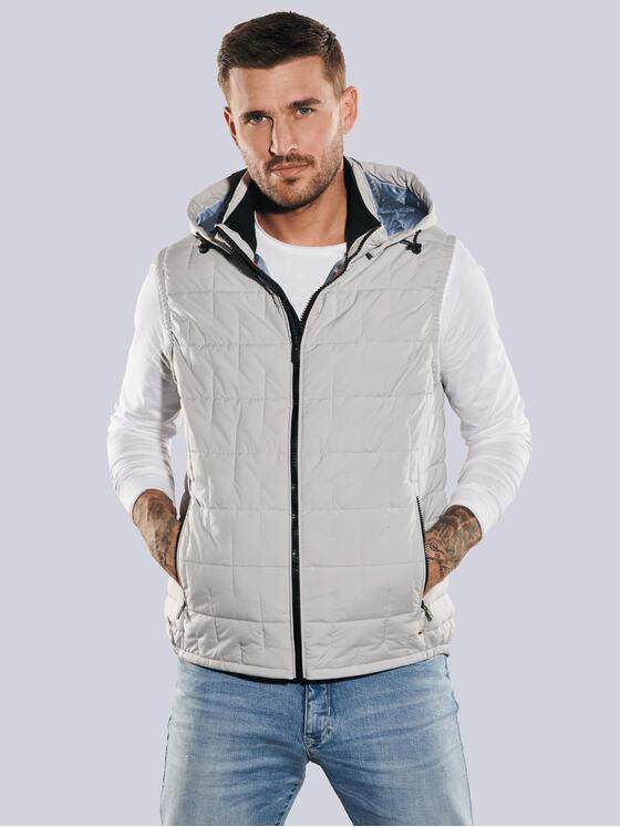 emilio adani Herren Freizeit-Weste regular Grau 35187