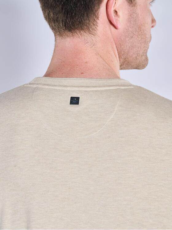 ENGBERS GERMANY Herren T-Shirt Baumwoll-Hightechmaterial Beige 38570