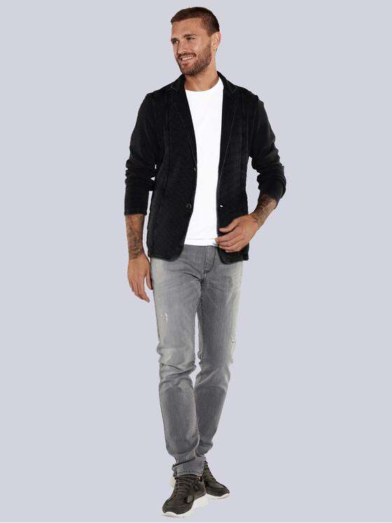 emilio adani Herren Sweatshirt slim fit Schwarz 36106