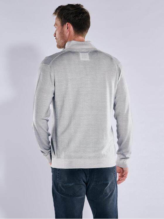 ENGBERS GERMANY Herren Cardigan aus edler Merinowolle Silbergrau 37983