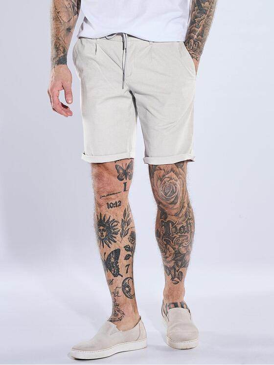 emilio adani Herren Bermuda mit Tunnelzug Sand 40743