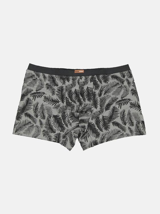 emilio adani Herren Boxershorts gemustert Grau 31904