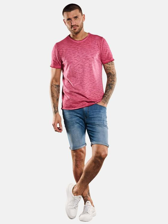 emilio adani Herren T-Shirt gestreift Violett 33024