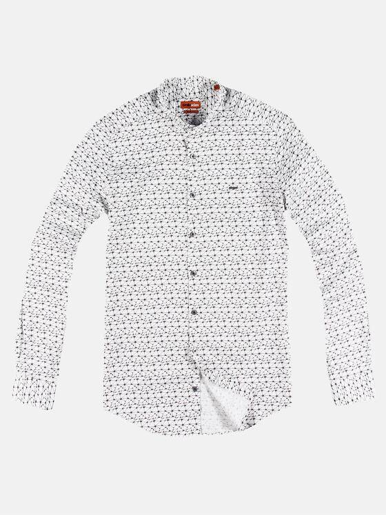 emilio adani Herren Individuelles Langarmhemd Braun 30818