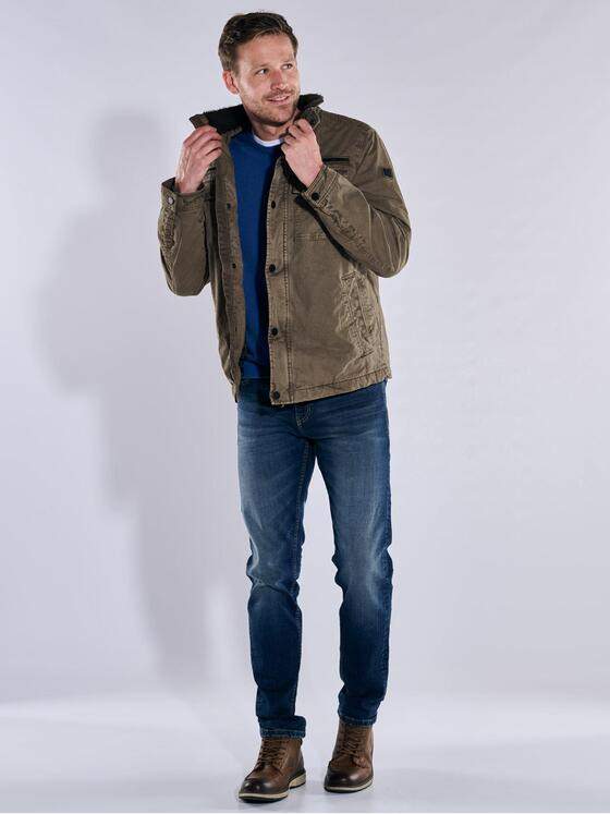engbers Herren Baumwoll-Jacke regular Braun 37174