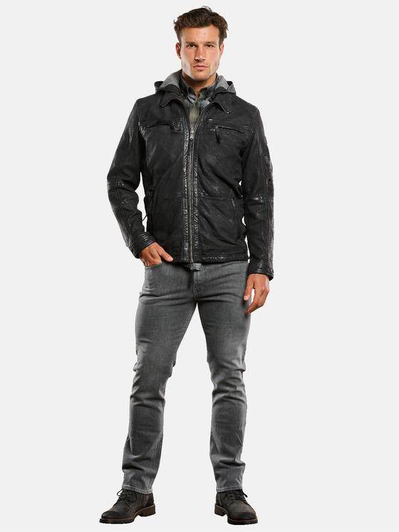 engbers Herren Lederjacke Schwarz 33548