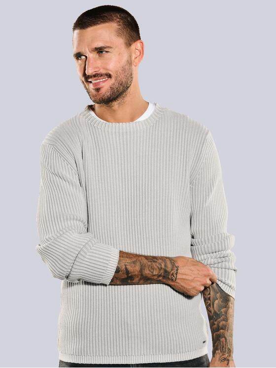 emilio adani Herren Pullover regular Grau 35614