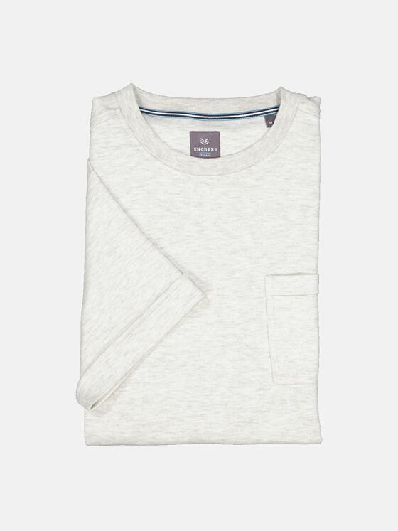 ENGBERS GERMANY Herren T-Shirt edel glänzend durch spezielles Garn Beige 36799