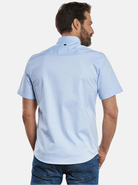 engbers Herren Kurzarm-Hemd "My Favorite" Blau 32811
