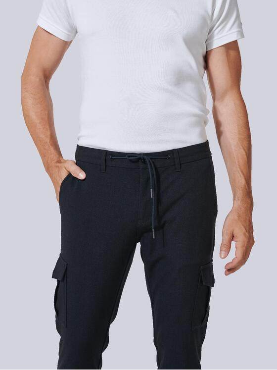 engbers Herren Cargo-Hose slim fit Blau 35221