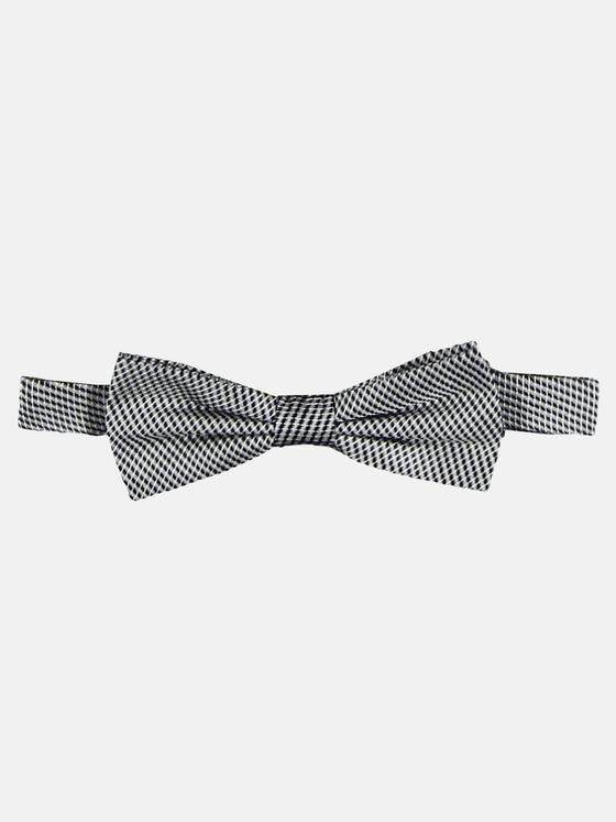 emilio adani Herren Fliege mit hochmodischer Minimalmusterung Schwarz 29418