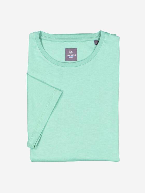 ENGBERS GERMANY Herren T-Shirt aus Pima Baumwolle Hellgruen 37770