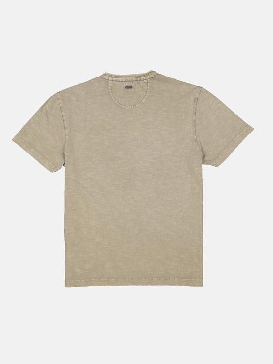 engbers Herren T-Shirt mit Leinenanteil Beige 34853