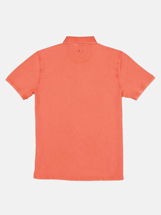 emilio adani Herren Polo-Shirt strukturiert Orange 33026