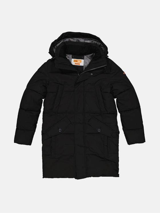 emilio adani Herren Steppmantel Schwarz 32310